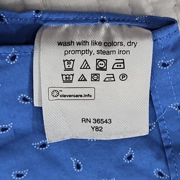 Lauren Ralph Lauren Green Label Shirt Men's 17 1/2 - 36/37 EUC Blue Paisley Luxe - Picture 11 of 16